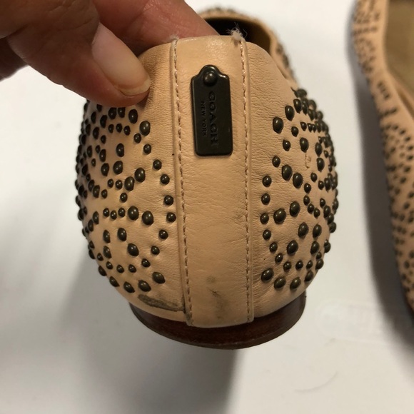 COACH Rory leather pink ballet flats - Picture 4 of 6